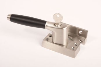Window lock Right barrel model brushed nickel and ebony SKG*