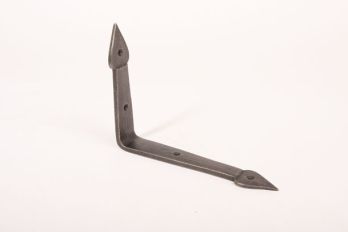 Angle bracket shelf rack thick cast 154x202mm tint or rust (each)