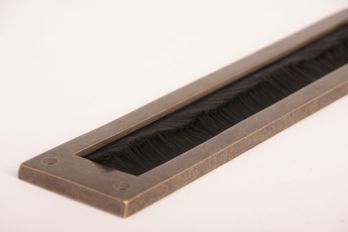 Doorstop bronze antique with black brush 350mm