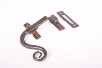 Window catch MIXED 50mm rust or tin color with stop LEFT
