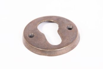 Rosette round for cylinder lock bronze antique - cylinder rosette