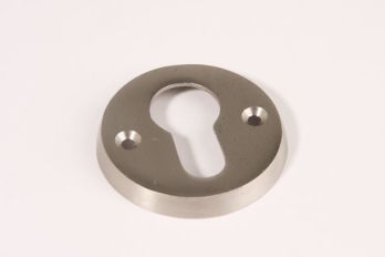 Rosette for cylinder lock brushed nickel diameter 50mm