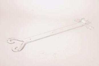 Heavy forged iron door hinge antique white thumb hinge for gate or shutter 60cm zs