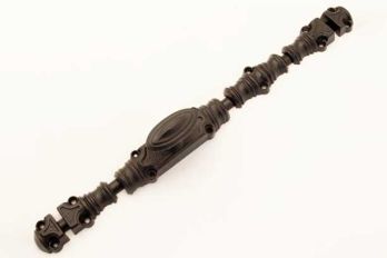 Turn espagnolette black 2440mm with rods - cremone