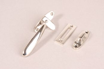 Window lock left shiny nickel Dudok with stop