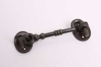 Cabin hook cast iron rust for securing doors 120mm (135mm total)