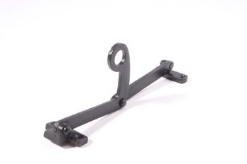 Window stay for swing window overhead light 170mm black powder coated