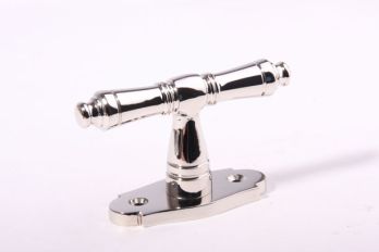 Window handle 92mm shiny nickel 7mm