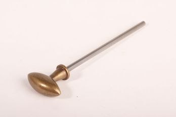 Window pin 5mm with pointed knob bronze antique 36mm