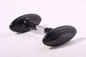 Doorknob pair black interior door 78mm