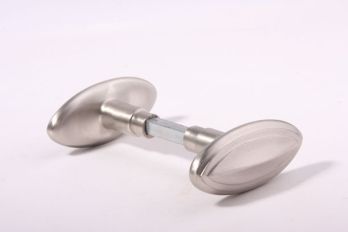 Door knob (pair) brushed nickel inner door 78mm