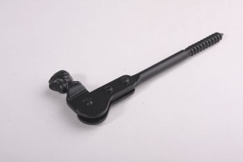 Shutter fastener shepherd black 175mm with screw thread