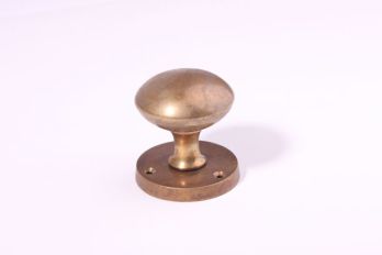 Door knob round bronze antique inner door spring 54mm per pair
