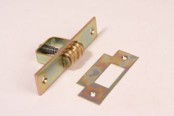 Rolsnapper roller cam lock yellow galvanized for pivot doors and vestibule doors 120x25mm