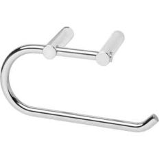 Toilet roll holder polished stainless steel hanging model