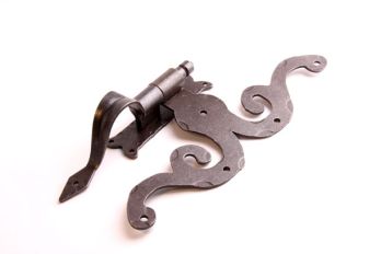 Thumb hinge rust or tin color 325mm handle for gate/shutter