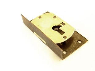 Lock behind inlet 15 to 80 mm bronze antique right