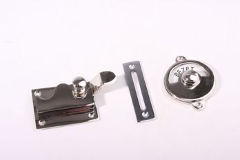 WC closure overlap free-attached shiny nickel - inlet/bend