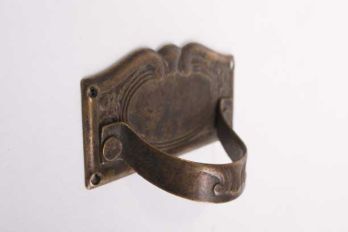 Handle puller thin brass in bronze antique 63 mm