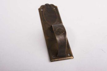 Furniture handle thin brass vertical bronze antique 27 mm