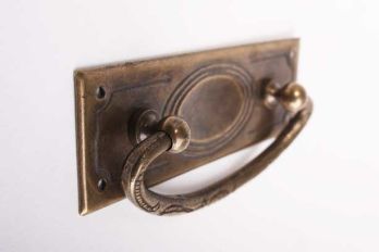 Classic drawer handle for furniture bronze antique 96 mm