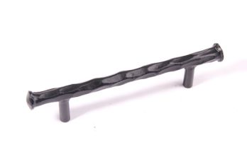 Handle cast iron black round brut drilling size 128mm