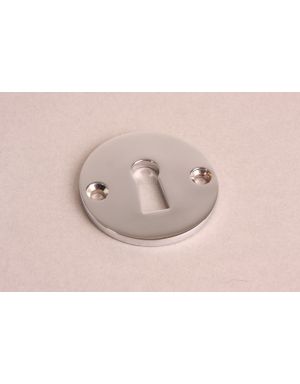 Keyhole escutcheon Bright Nickel 50mm