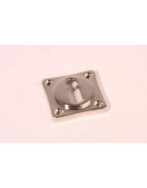 Keyhole escutcheon Bright Nickel 39mm