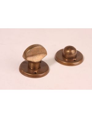 Bathroom lock bronze antique with rosettes