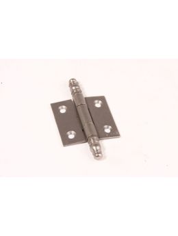 Hinge grey 50x50mm with decorative tip