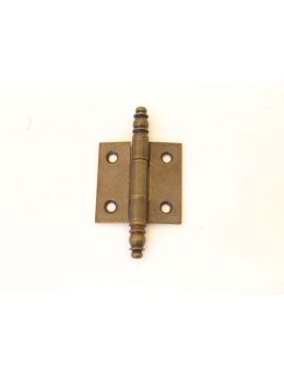 Hinge solid brass antique 50x50mm with decorative tip