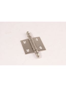 Hinge brushed nickel 50x50mm with decorative tip