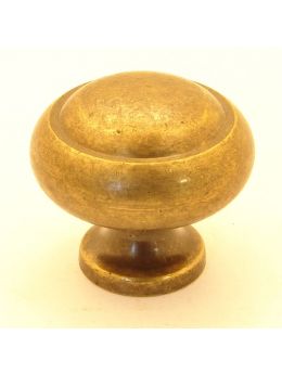 Knob Brass Antique 30mm