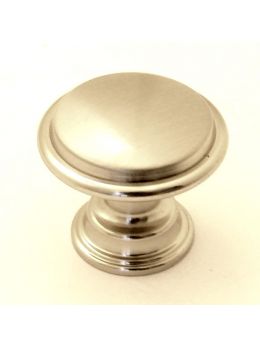 Knob Brushed Steel 30mm