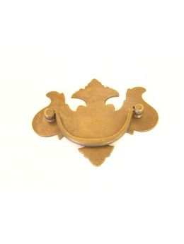 Handle bronze antique 107mm 'Queen Anne'