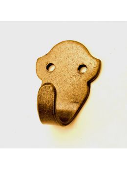 Coat Hook Brass Antique 68mm