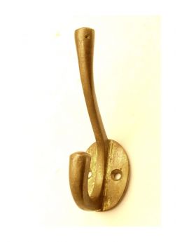 Coat Hook Brass Antique 95mm
