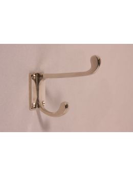 Coat Hook Bright Nickel 78mm