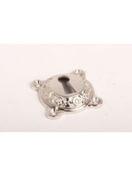 Keyhole escutcheon Bright Nickel 43mm