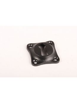 Keyhole escutcheon Black 38mm
