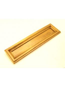 Letter plate Brass Antique 27 x 32mm