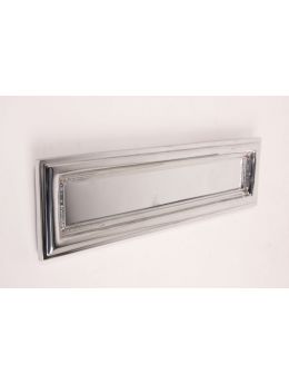 Letter plate Bright Chrome 27 x 32mm