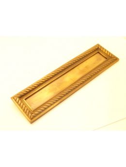 Letter plate Brass Antique 27 x 33mm