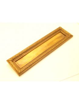 Letter plate Brass Antique 27 x 32mm