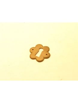 Key rosette bronze antique small