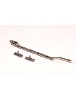 Casement window stay Antique Silver 320mm