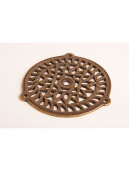 Round Grill Brass Antique 130mm