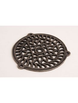 Round Grill Antique Silver 130mm