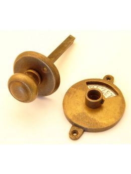 Bathroom lock round knob bronze antique
