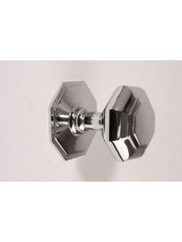 Front door knob Bright Chrome 77mm